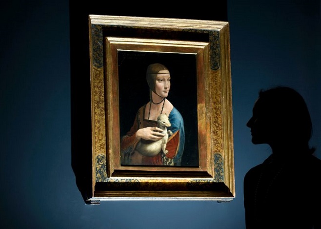 «Дама з горностаєм» Леонардо да Вінчі. Фото: AFP/Carl Court