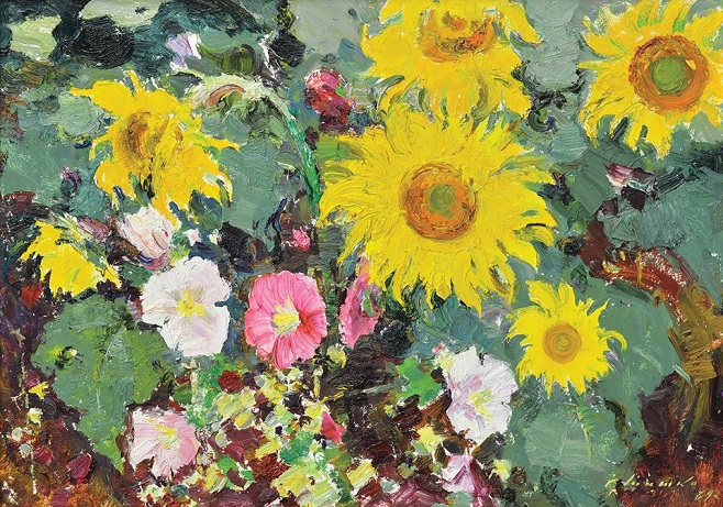 Сергій Шишко «Соняшники і мальви», 1969