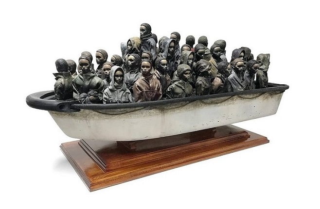 Бенксі, "Човен з біженцями" / Фото: instagram.com/banksy