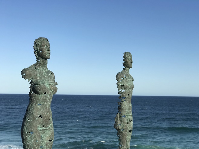Awakening diptych, Sculpture by the Sea, Bondi 2019 (2)